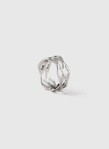 Dorothy Perkins Silver Zig Zag Band Ring
