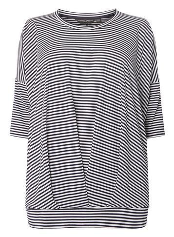 Dorothy Perkins *dp Curve Blue Bubble Hem Batwing Top