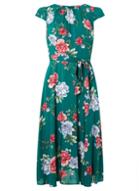 Dorothy Perkins *billie & Blossom Petite Green Floral Print Dress