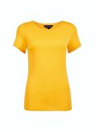 Dorothy Perkins Yellow Plain Pique T-shirt