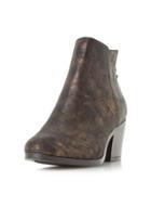 *head Over Heels By Dune Bronze 'pretty' Ankle Boots