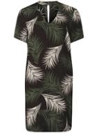 Dorothy Perkins Palm Print Choker Shift Dress
