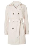 Dorothy Perkins *vila Blush Tie Waist Trench Coat