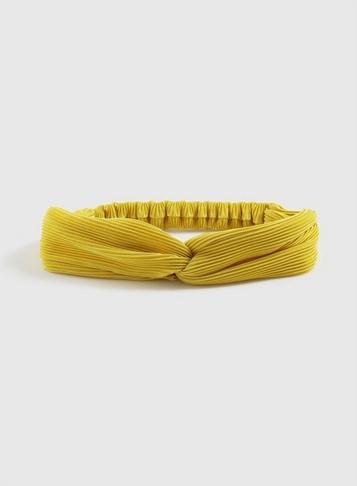 Dorothy Perkins Yellow Crinkle Bandeau Headband