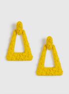 Dorothy Perkins Yellow Doorknocker Earrings