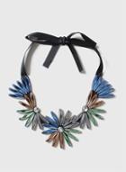 Dorothy Perkins Coloured Flower Collar Necklace