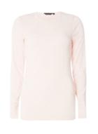 Dorothy Perkins Blush Marl Long Sleeve Crew Neck T-shirt