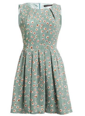 *tenki Mint Floral Print Skater Dress