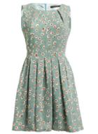 *tenki Mint Floral Print Skater Dress