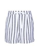 Dorothy Perkins Blue Striped Linen Blend Chambray Shorts