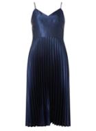 Dorothy Perkins *lily & Franc Navy Pleat Camisole Dress