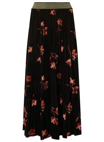 Dorothy Perkins *only Black Velour Skirt