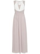 Dorothy Perkins *quiz Mocha Chiffon Embellished Maxi Dress