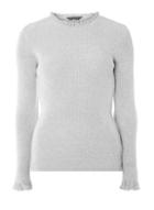 Dorothy Perkins Grey Frill Neck Jumper