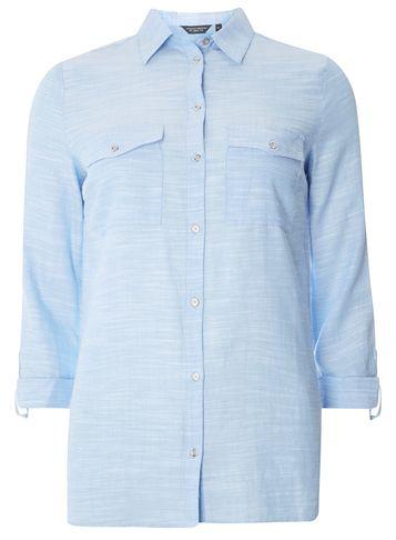 Dorothy Perkins *tall Chambray Slub Shirt