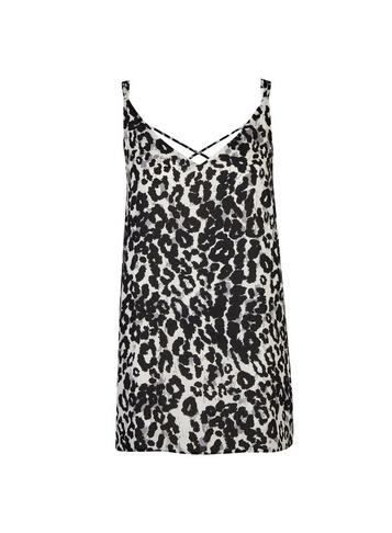 Dorothy Perkins *tall Grey Animal Print Camisole Top