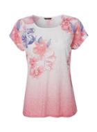 Dorothy Perkins *roman Originals Multi Colour Floral Print Embellished T-shirt