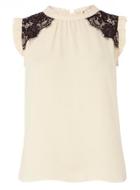 Dorothy Perkins Blush Lace Insert Top