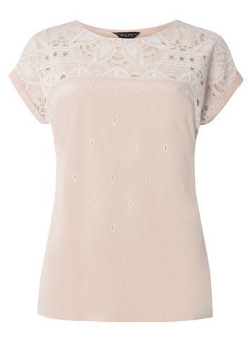 Dorothy Perkins Nude Puff Printed Tee