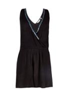 Dorothy Perkins *dp Beach Black Embellished Playsuit