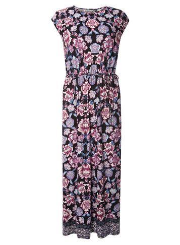 Dorothy Perkins Petite Multi Coloured Floral Border Maxi Dress