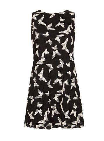 Dorothy Perkins *izabel London Black Print Shift Dress