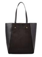 Dorothy Perkins Black Faux Suede Shopper Bag