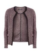 Dorothy Perkins Pink And Black Boucle Jacket