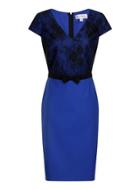 Dorothy Perkins Blue Overlay Bow Dress