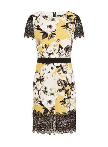 Dorothy Perkins *paper Dolls Multi Colour Floral Print Bodycon Dress