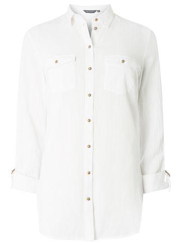 Dorothy Perkins *tall Cotton Linen Shirt