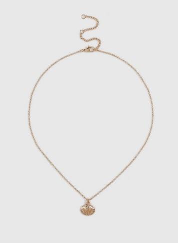 Dorothy Perkins Gold Finish Shell Necklace