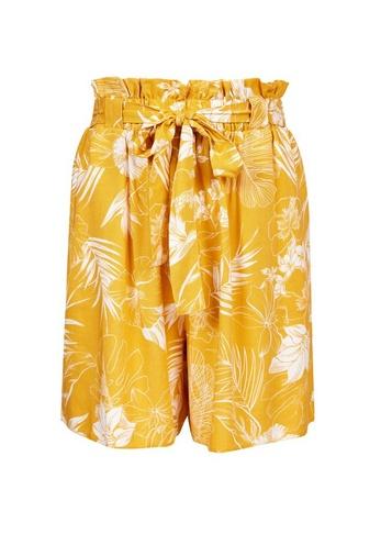 Dorothy Perkins *tall Yellow Floral Print Shorts
