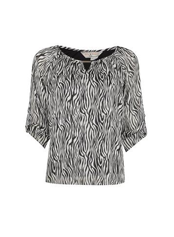 *billie & Blossom Petite Multi Colour Zebra Print Blouse
