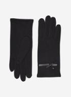 Dorothy Perkins Black Bow Jersey Gloves