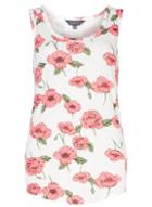 Dorothy Perkins *tall Red Floral Vest