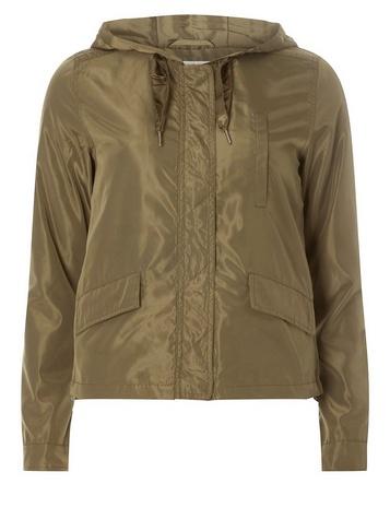 *only Green Hooded Parka Coat