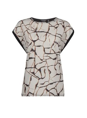 Dorothy Perkins Multi Colour Crackle Print Front T-shirt