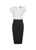 Dorothy Perkins *black And White Pencil Dress
