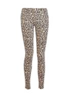 Dorothy Perkins Leopard Print 'frankie' Ankle Grazer Jeans