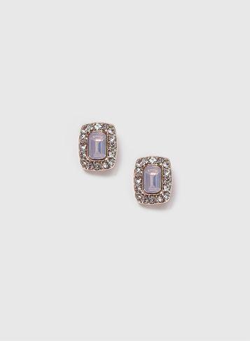 Dorothy Perkins Rectangle Stone Stud Earrings