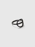 Dorothy Perkins Black Open Circle Ring