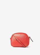 Dorothy Perkins Red Quilted Chain Cross Body Bag
