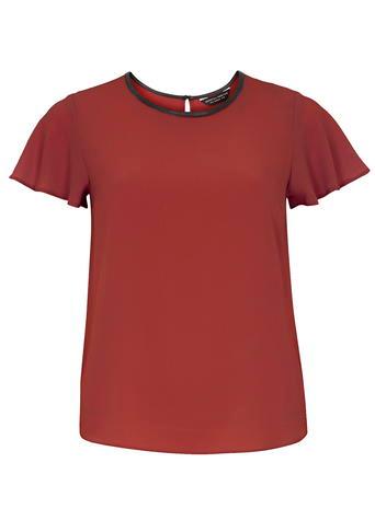 Dorothy Perkins Wine Popcorn Soft Tee