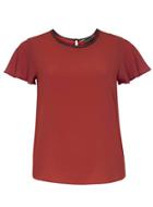 Dorothy Perkins Wine Popcorn Soft Tee