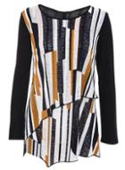 Dorothy Perkins *quiz Multi Coloured Long Sleeve Top