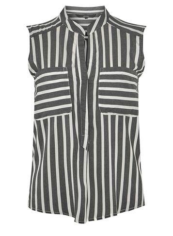 Dorothy Perkins *vero Moda Black And White Striped Shirt