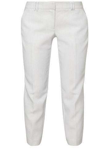 Dorothy Perkins Petite Ivory And Grey Textured Trousers