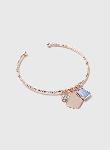 Dorothy Perkins Multi Coloured Pendant Cluster Bangle Wristwear