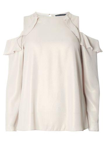 Dorothy Perkins Shimmer Ruffle Top